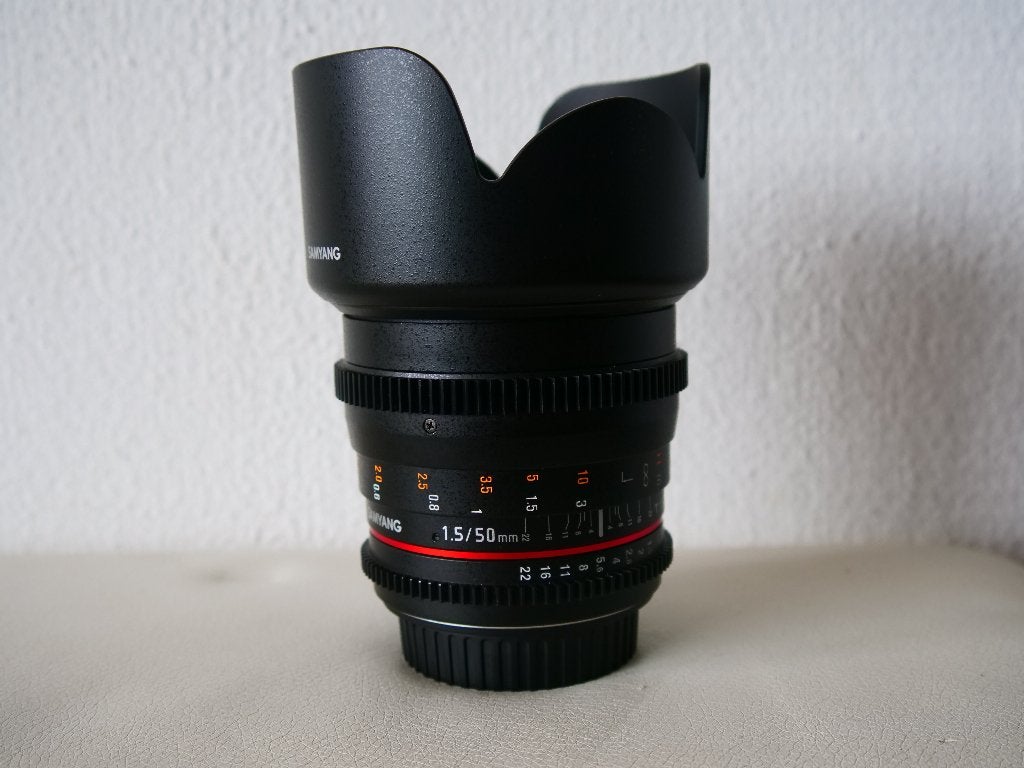 Samyang 1.5/50mm lens / Samyang xeen T1.5 .24mm, Samyang, Zo goed als nieuw, 50 mm, Handmatige focus