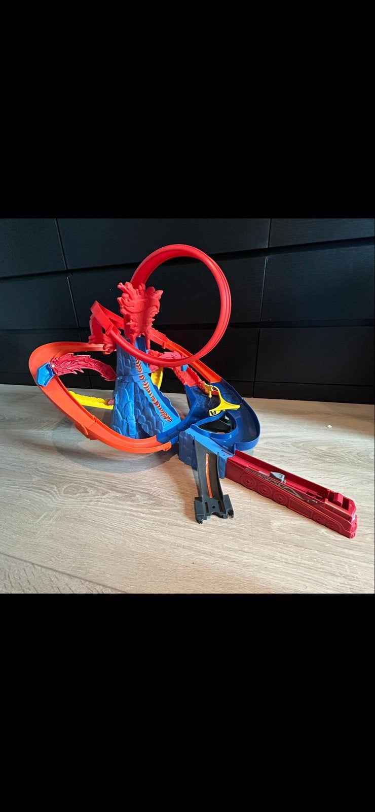 Hot Wheels Racebaan met Looping en Vulkaan, Ophalen of Verzenden, Met looping, Racebaan, Gebruikt