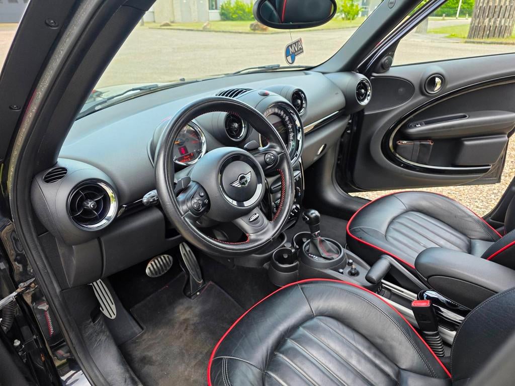Mini Mini Countryman 1.6 John Cooper Works ALL4 Chili, Auto's, Mini, Euro 5, Gebruikt, Bi-Xenon koplampen, Leder en Stof