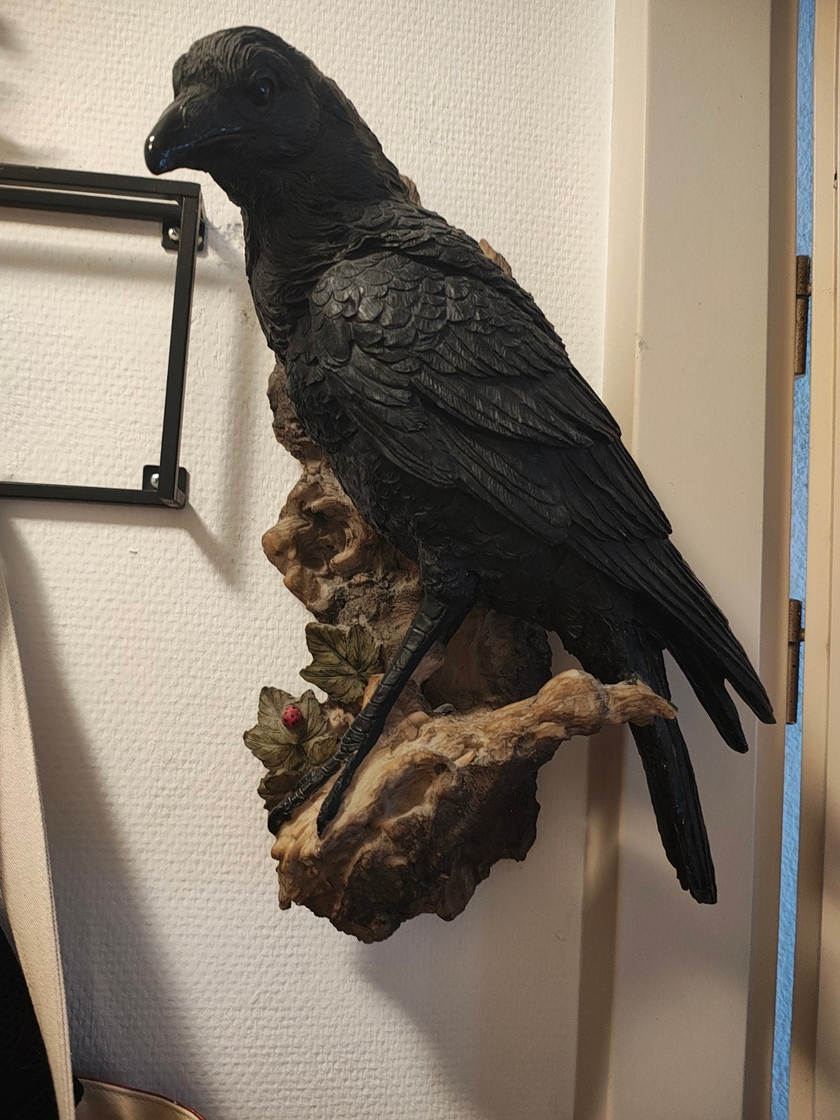 Decoratieve kraai en kauw Wanddecoratie, Zwart, Overige stijlen, Kunststof, Ophalen of Verzenden