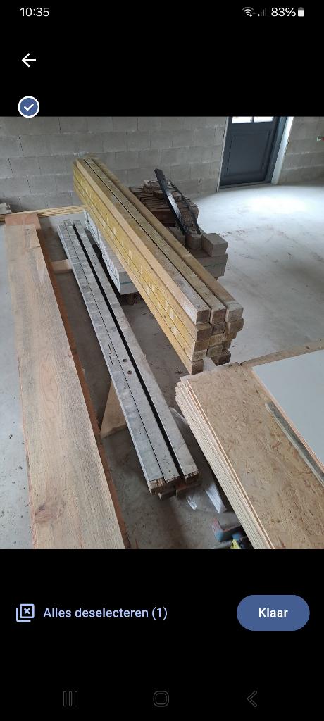24 Metselprofielen hout en allu, Ophalen, Gebruikt, Overige typen