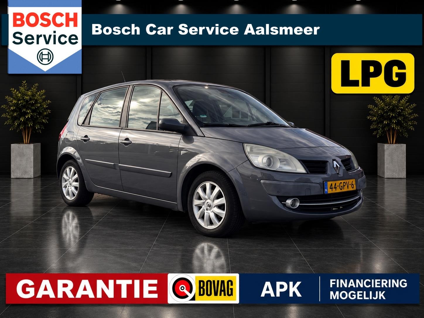 Renault Scénic 1.6-16V Business Line / Nap / LPG / Airco /, Stof, Gebruikt, 4 cilinders, 650 kg