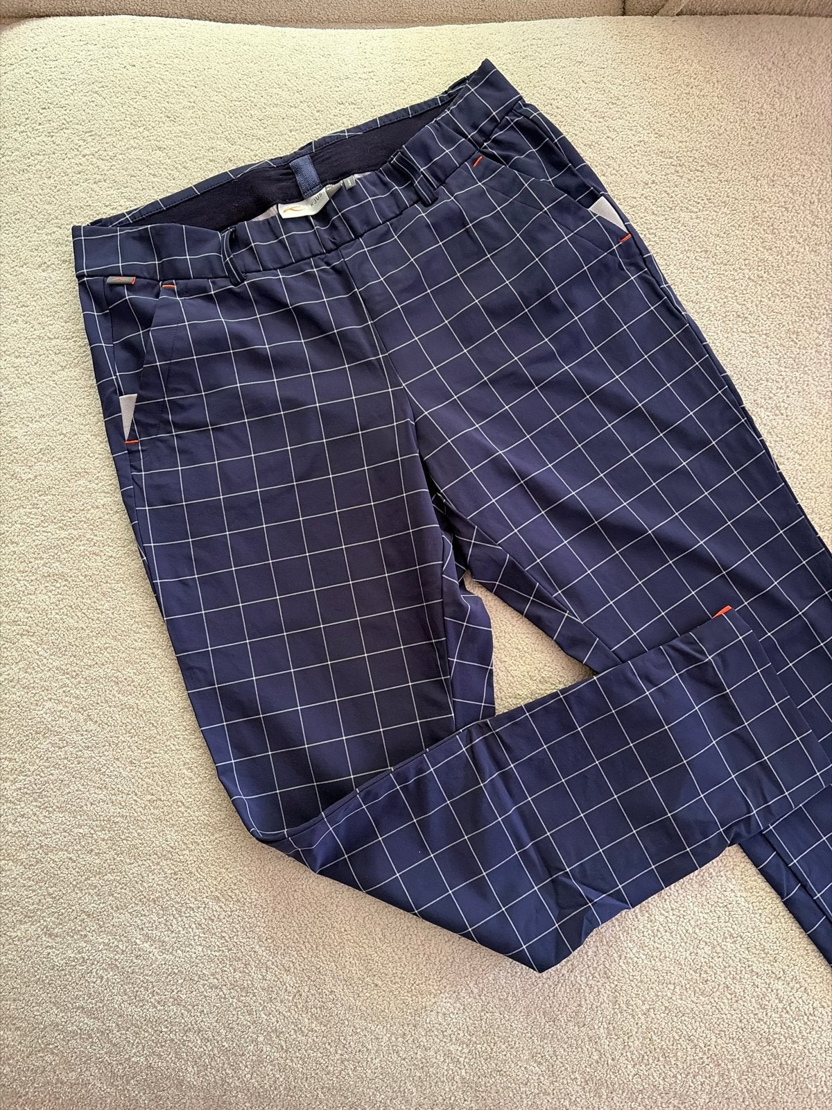 Kjus golfbroek - Slim Fit - Maat 40L, Verzenden, Zo goed als nieuw, Blauw, Lang