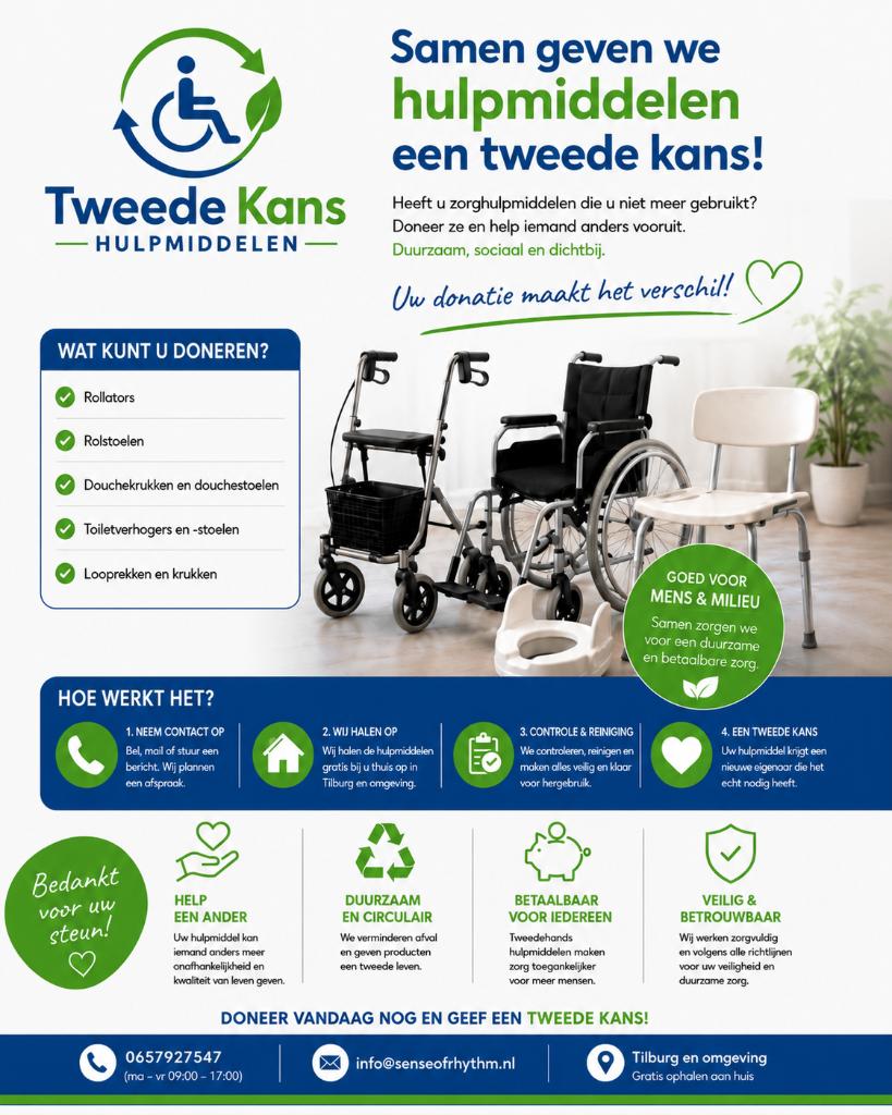 Doneer uw rollator, rolstoel of zorghulpmiddel, Ophalen of Verzenden, Gebruikt, Duwrolstoel