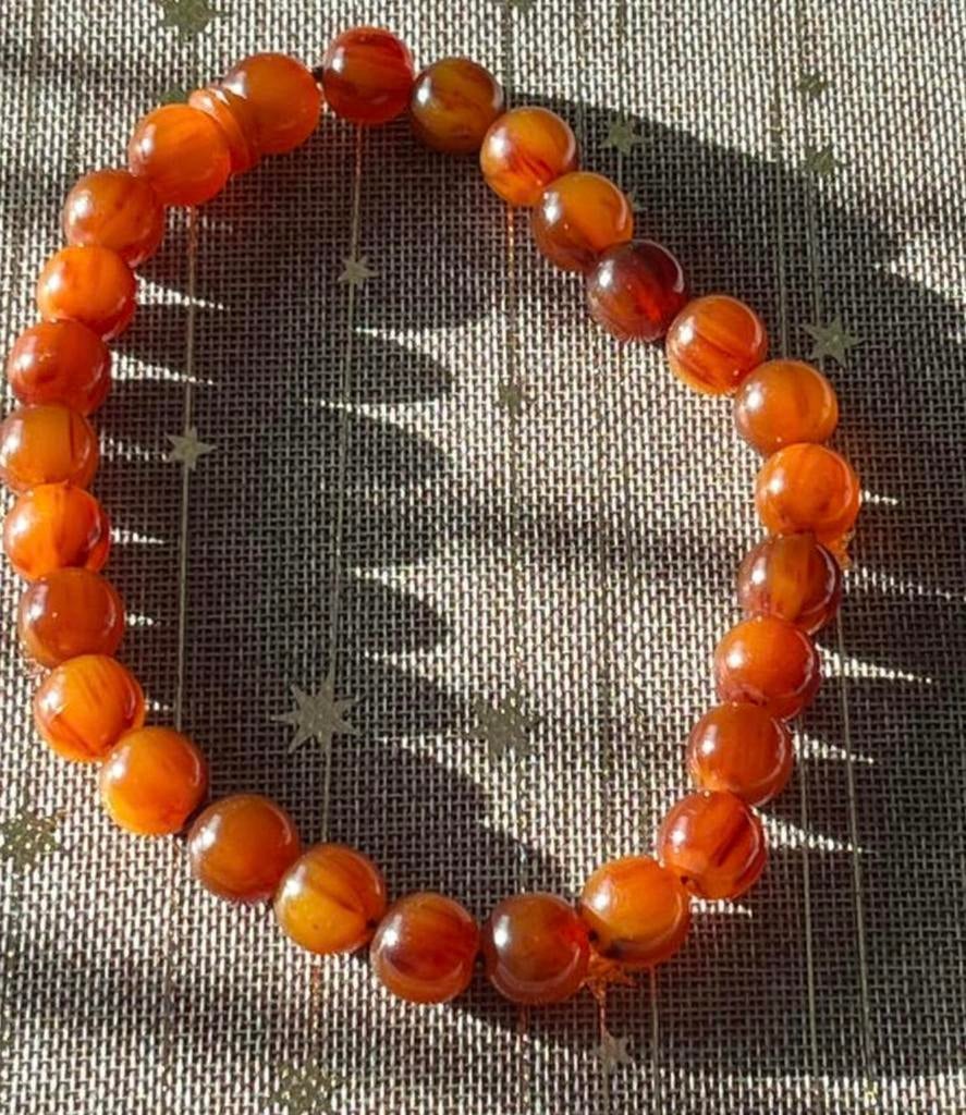Antieke kralen ketting Bakeliet???, Ophalen of Verzenden, Overige materialen, Ketting