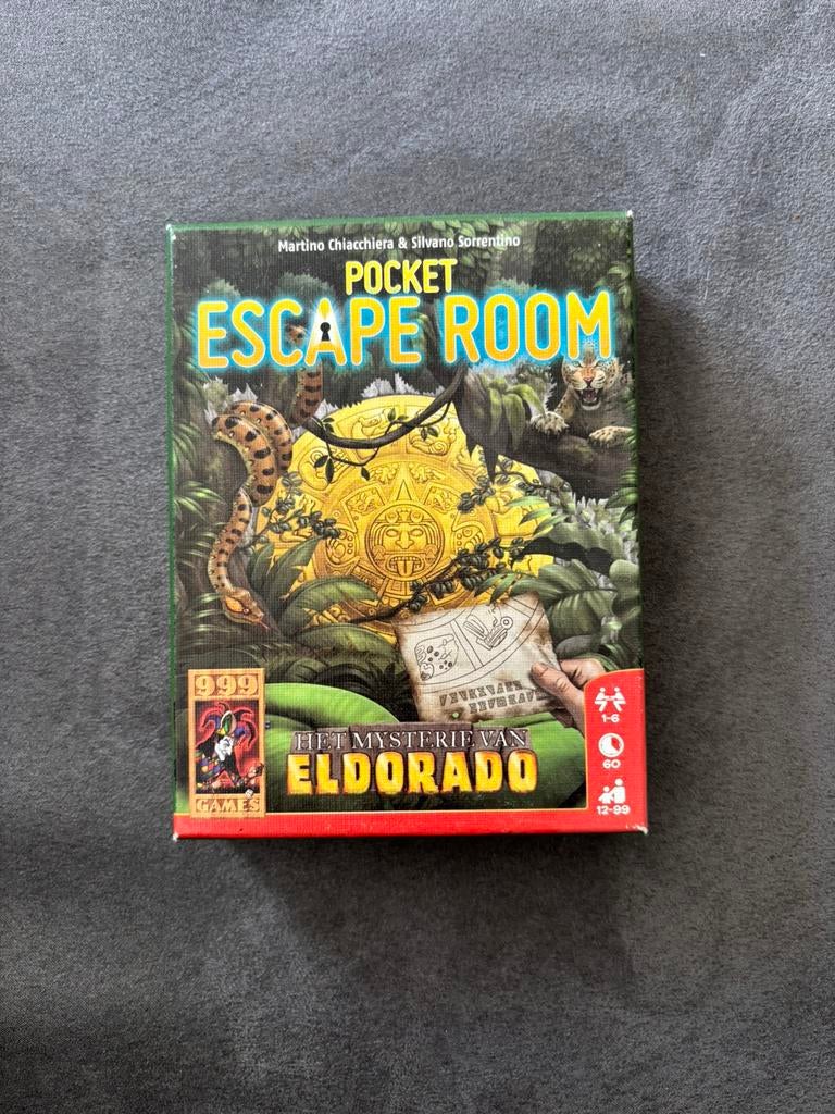 Pocket Escaperoom Het mysterie van eldorado, Ophalen of Verzenden, Zo goed als nieuw