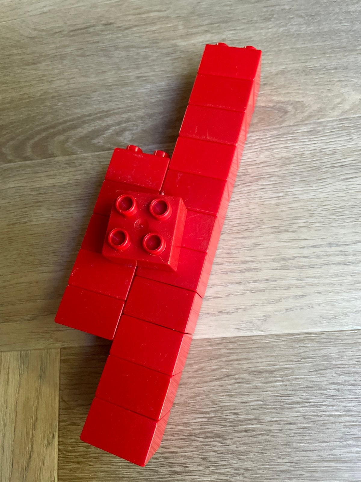 Lego Duplo blokjes rood met 4 noppen, Ophalen of Verzenden, Gebruikt, Losse stenen, Duplo