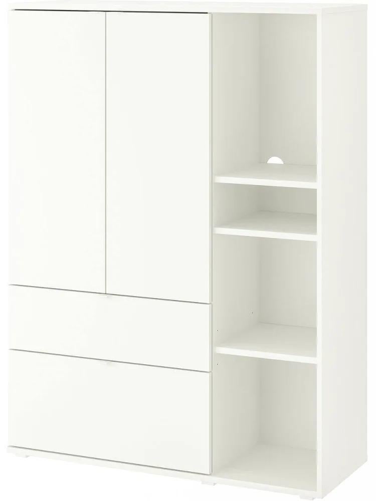 Vihals Ikea kledingkast met lades- kleine gaatjes, Ophalen, Kunststof, Gebruikt, 100 tot 150 cm
