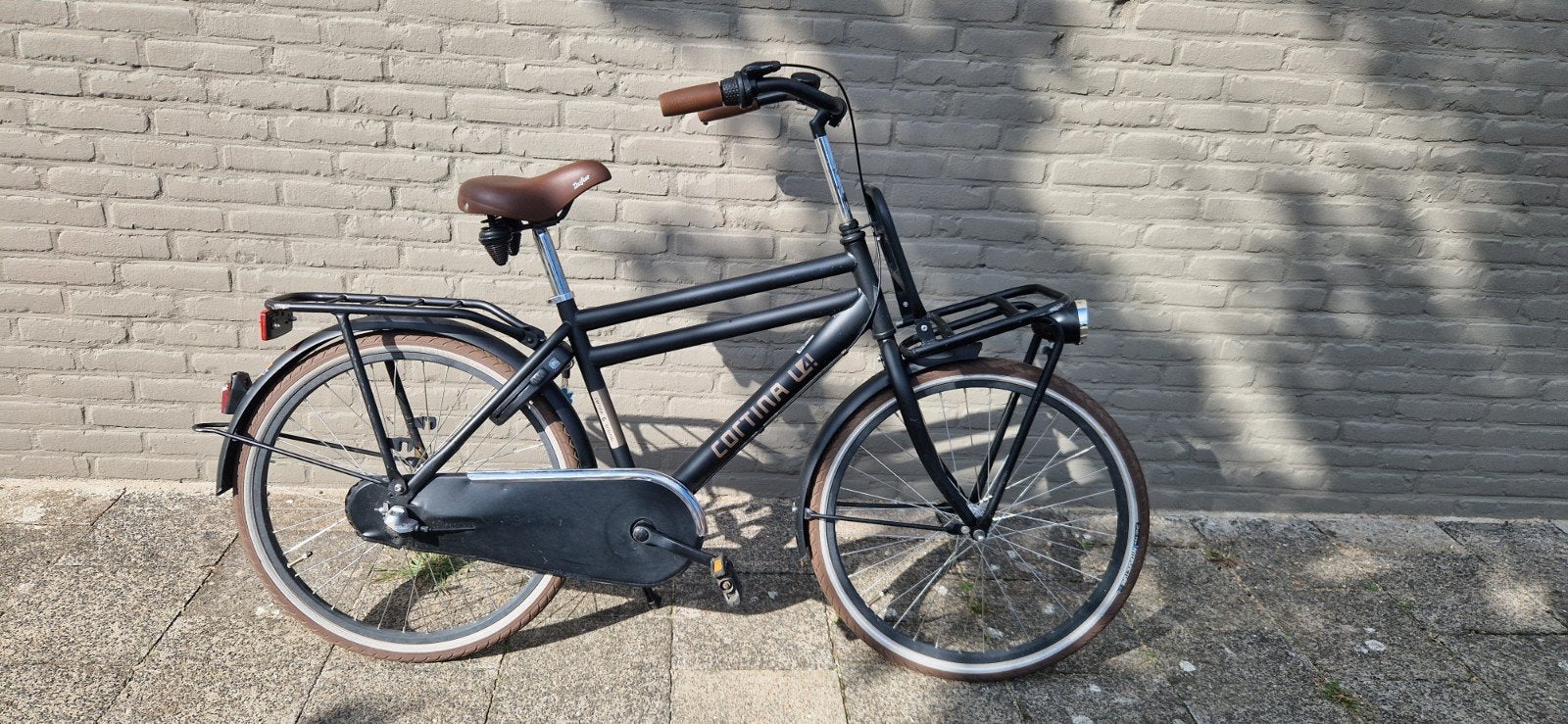 Cortina U4 Herenfiets 24 inch, 48 cm frame, zwart, Ophalen, Gebruikt, Overige merken