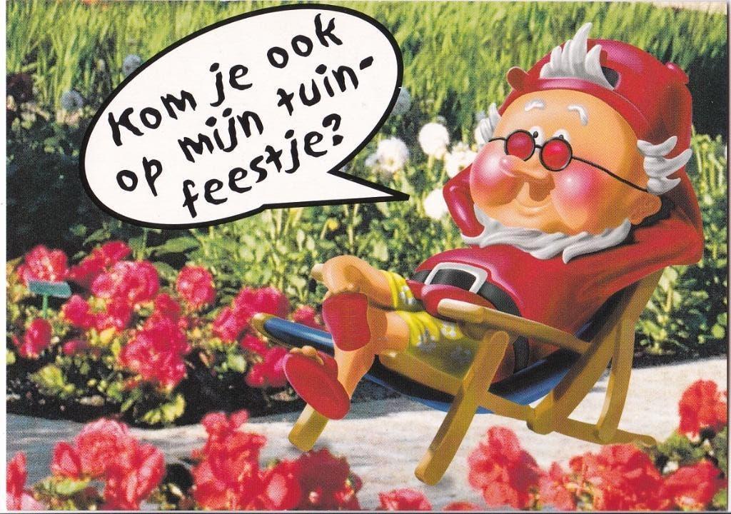 Tuinkabouter / Uitnodigingskaart De Keukenhof Lisse, Verzenden, 1980 tot heden, Ongelopen, Sterren en Beroemdheden
