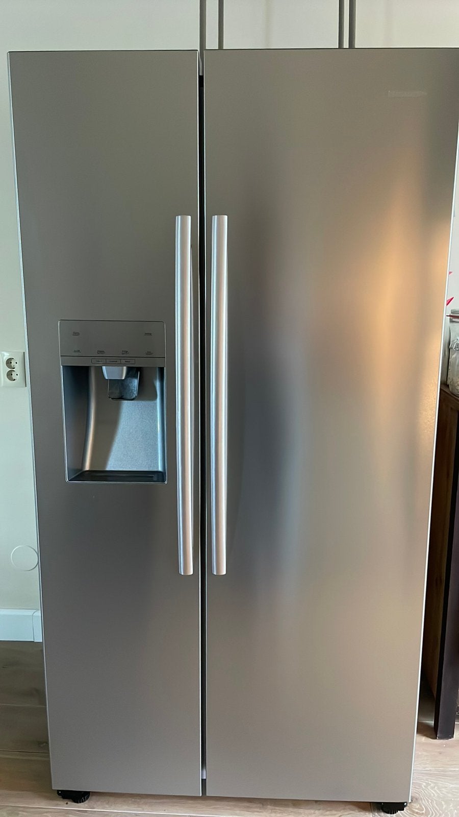 Hisense Amerikaanse koel-vriescombinatie 535L RVS-look, Witgoed en Apparatuur, Ophalen, 200 liter of meer, 60 cm of meer, Met aparte vriezer