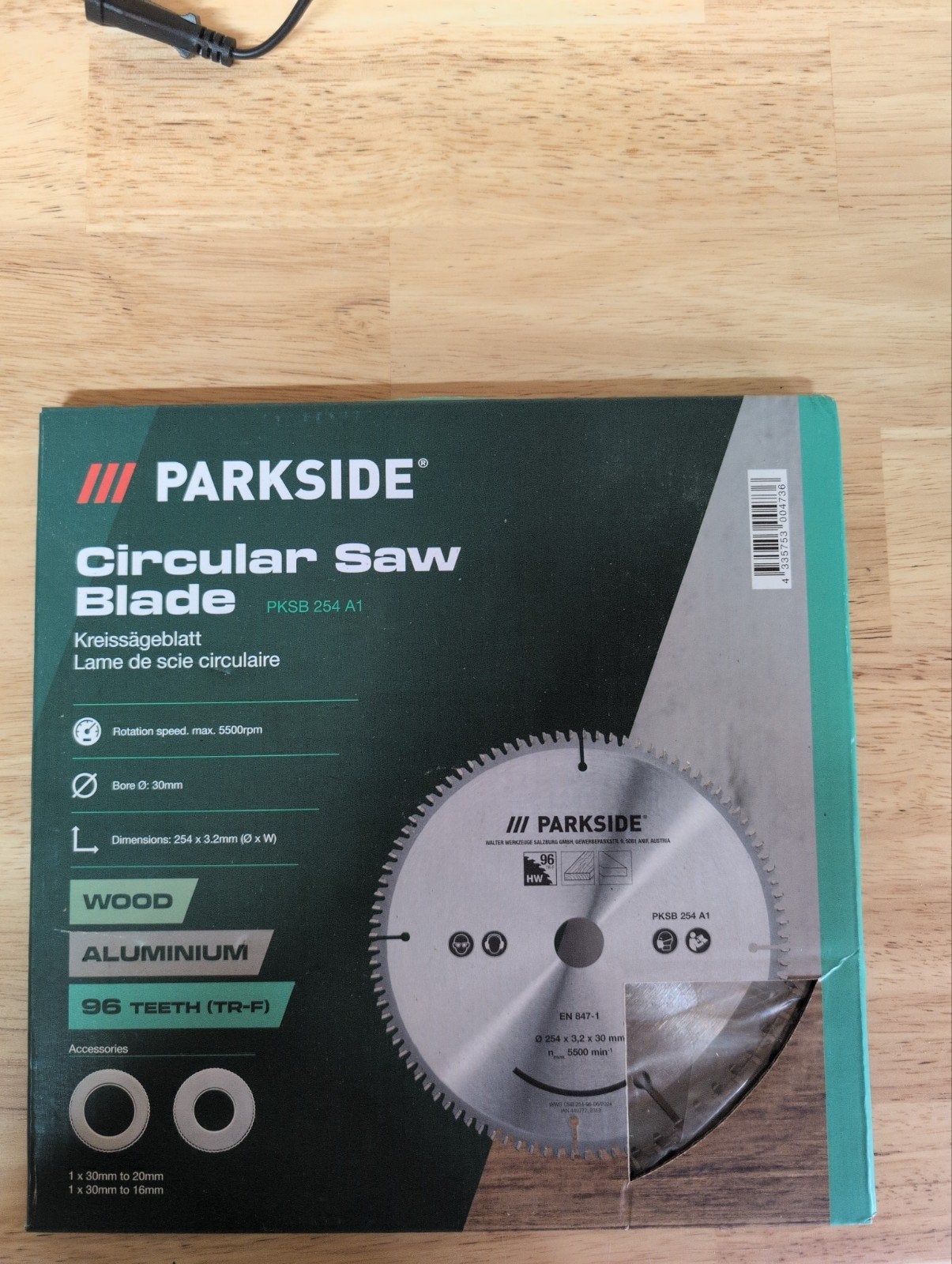 parkside cirkelzaag zaagbladen NIEUW !, Doe-het-zelf en Verbouw, Gereedschap | Slijpmachines, Ophalen, Nieuw, 1000 watt of meer
