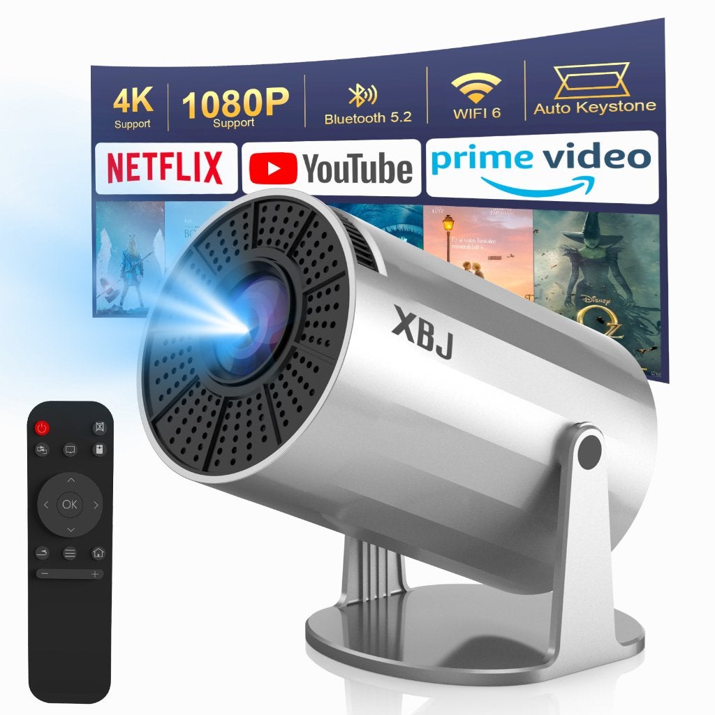 NIEUW - XBJ mini beamer projector 1080p WiFi Bluetooth, Verzenden, LED, Nieuw, XBJ