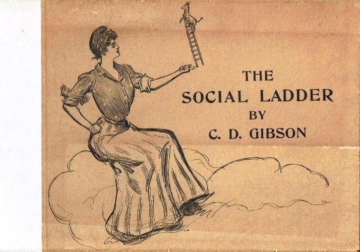 The Social Ladder drawings by Charles Dana Gibson 1902, Verzenden, Zo goed als nieuw