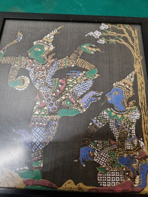 schilderij prent indonesische dans vintage, Huis en Inrichting, Ophalen of Verzenden, 'T Olde Gre-j, Info@toldegrej.nl, Endepoelstraat 20f Didam