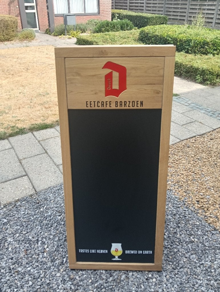 Krijtbord Duvel, Verzamelen, Biermerken, Ophalen, Zo goed als nieuw, Reclamebord, Plaat of Schild, Duvel