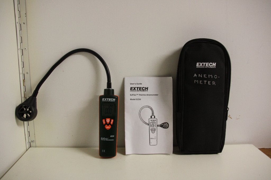 ExtechThermo-anemometer EZ Flex 30, compleet met tas., Ophalen of Verzenden, Zo goed als nieuw