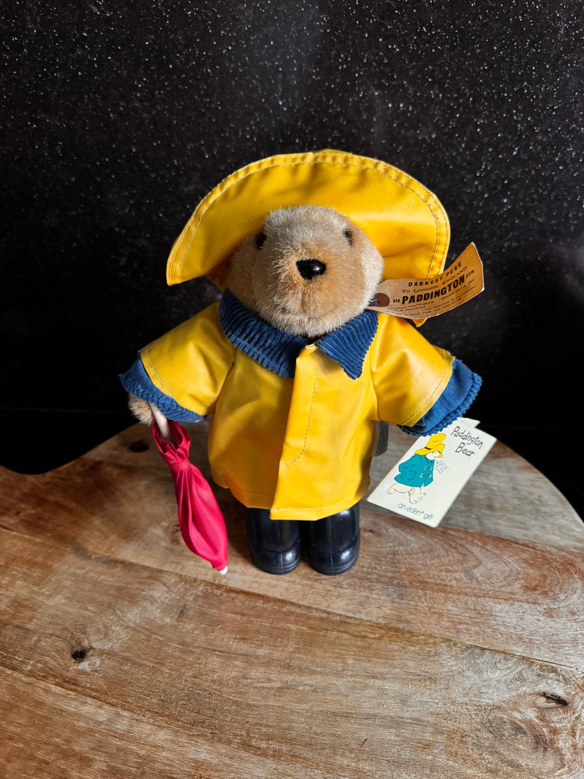 Paddington Beer met Gele Regenjas en Rode Paraplu, Overige merken, Overige karakters, Beer, Ophalen of Verzenden