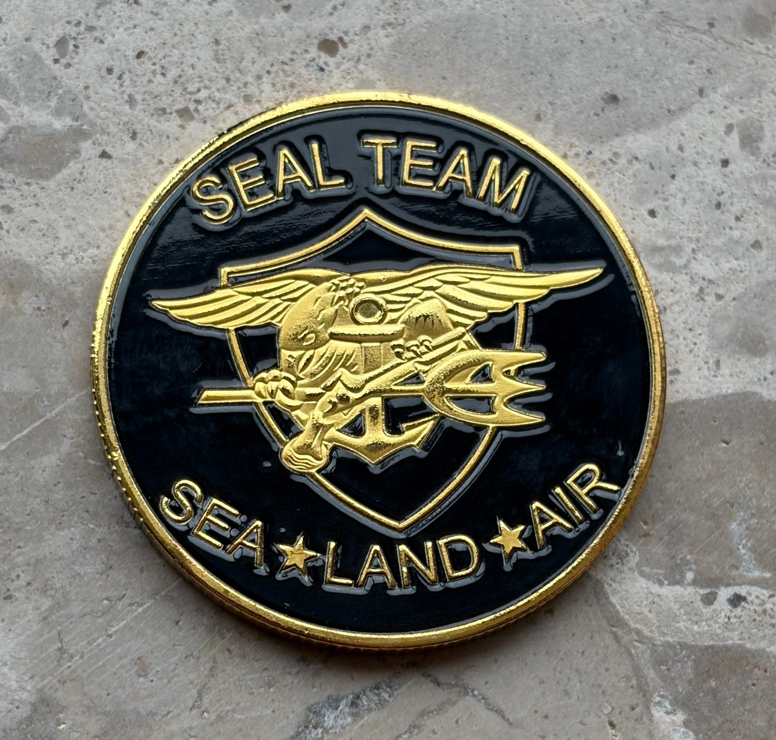 US Navy Seals coin, Ophalen of Verzenden, Marine, Amerika, Embleem of Badge