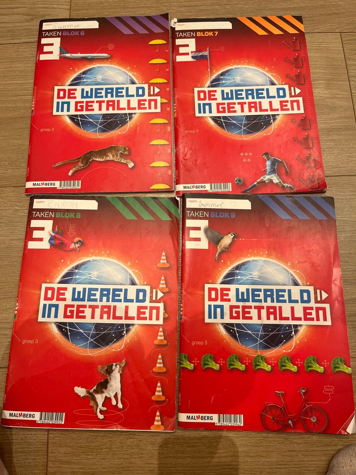 De Wereld in Getallen - Werkboeken Groep 3 (Blok 6, 7, 8, 9), Boeken, Ophalen of Verzenden, Gelezen, Overige niveaus, Wiskunde A