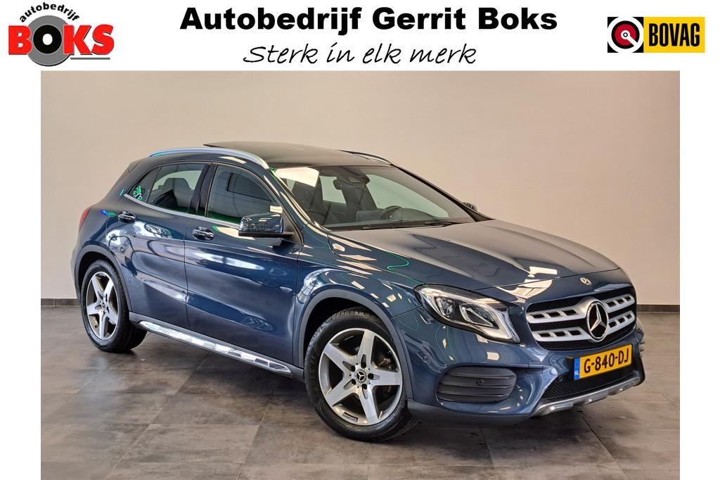 Mercedes-Benz GLA 180 Business Solution AMG Panoramadak Clim, Gebruikt, 4 cilinders, 715 kg, Blauw