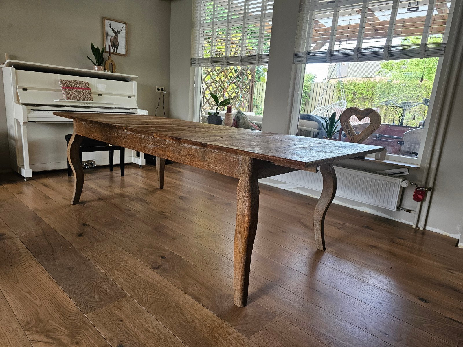 Massief Eiken Franse Boerentafel - Uitschuifbaar 200-250cm, Antiek en Kunst, Antiek | Meubels | Tafels, Ophalen
