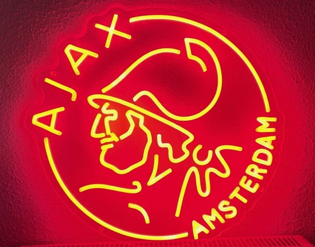 AJAX neon bord reclame lamp lichtbak verlichting UNIEK!, Verzamelen, Ophalen of Verzenden, Nieuw, Ajax, Poster, Plaatje of Sticker