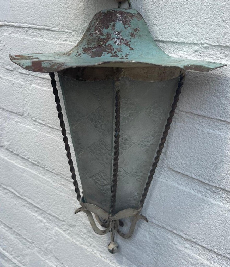 Frans antiek buitenlampje, Antiek en Kunst, Antiek | Lampen, Ophalen of Verzenden