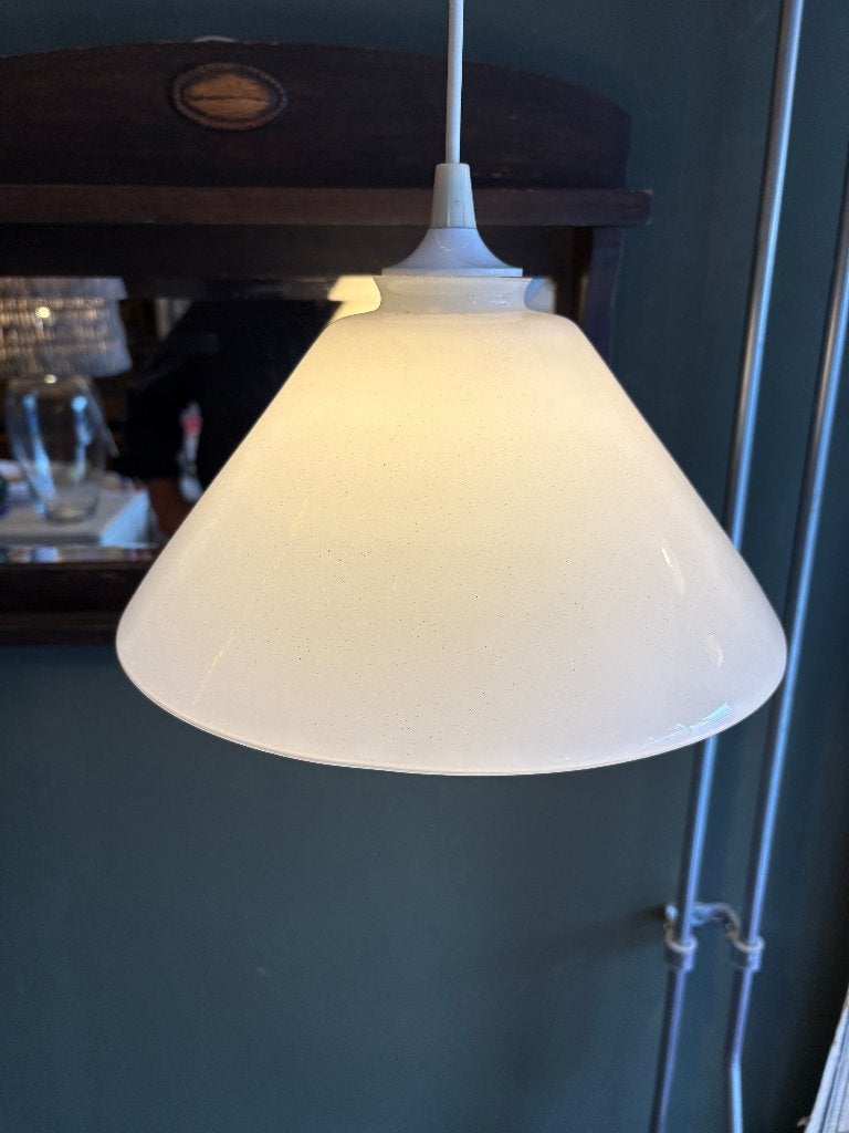 Grote Opaline Hang of Schoenmakers Lamp., Ophalen of Verzenden