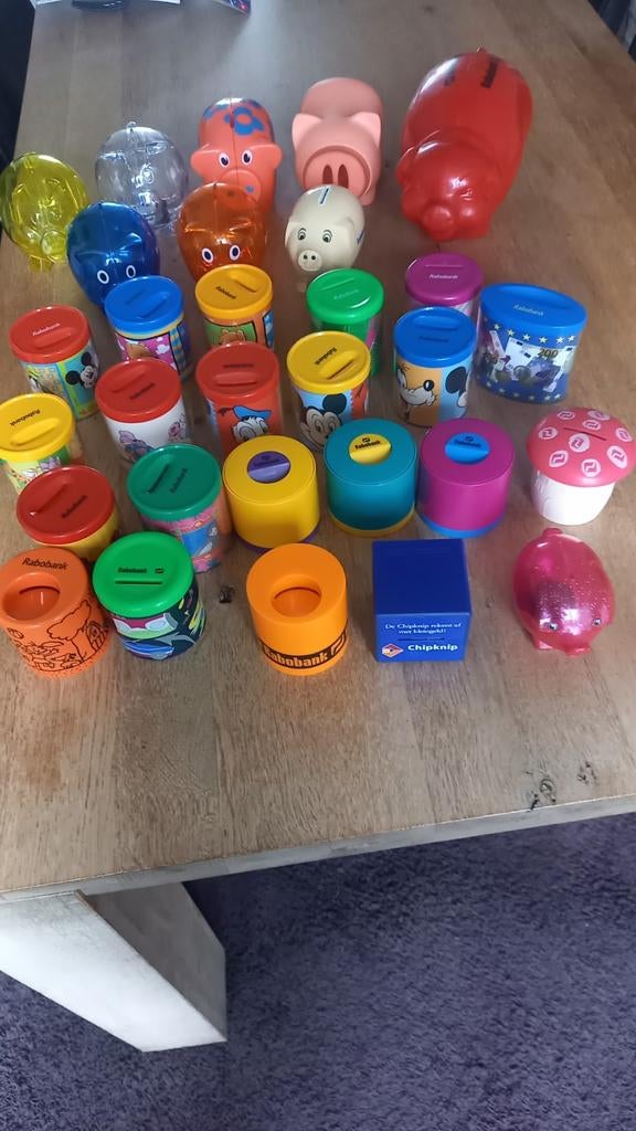 Rabobank spaarpotten, Ophalen of Verzenden, Zo goed als nieuw, Kunststof, Overige thema's