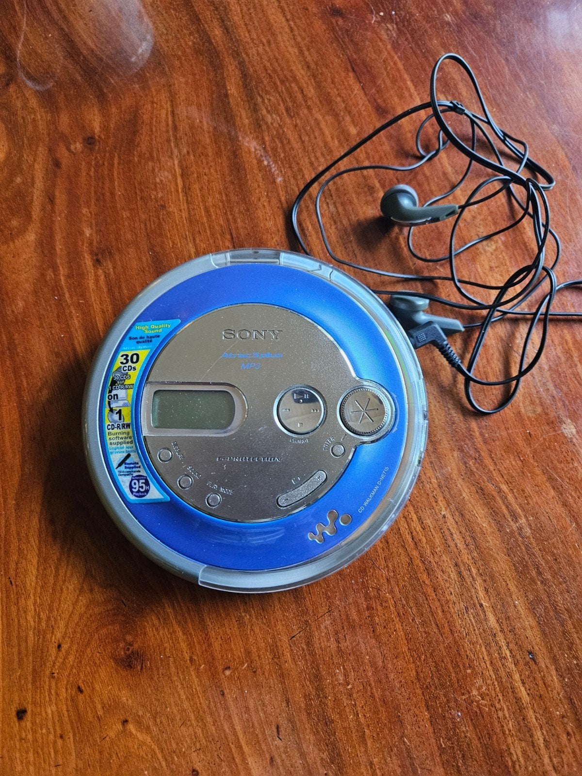 Sony D-NE715 CD Walkman met Mega Bass en oortjes, Ophalen of Verzenden, Discman