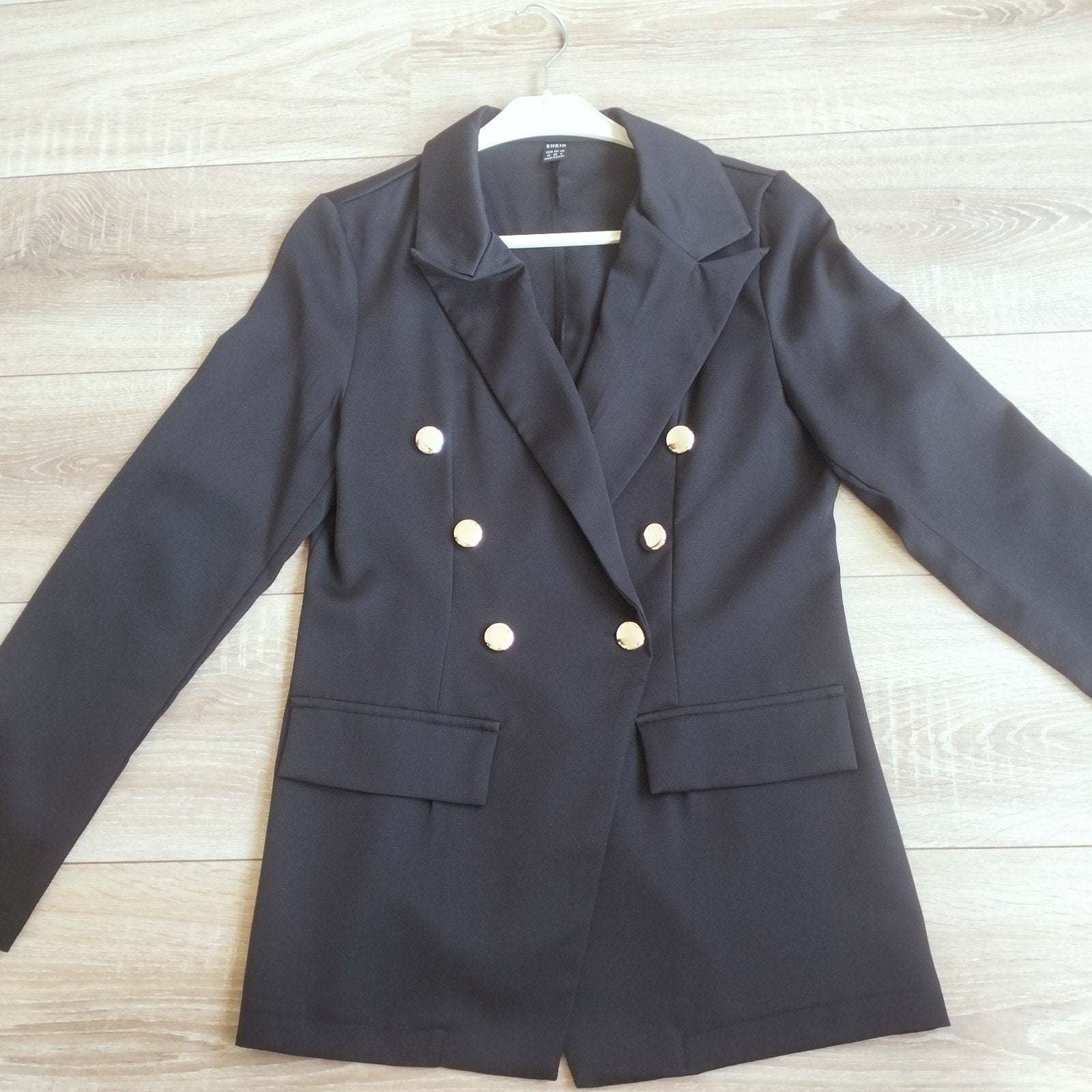 SHEIN zwart jasje/blazer/colbert mt m 38 zgab, Maat 38/40 (M), Zwart, Ophalen of Verzenden, Zo goed als nieuw