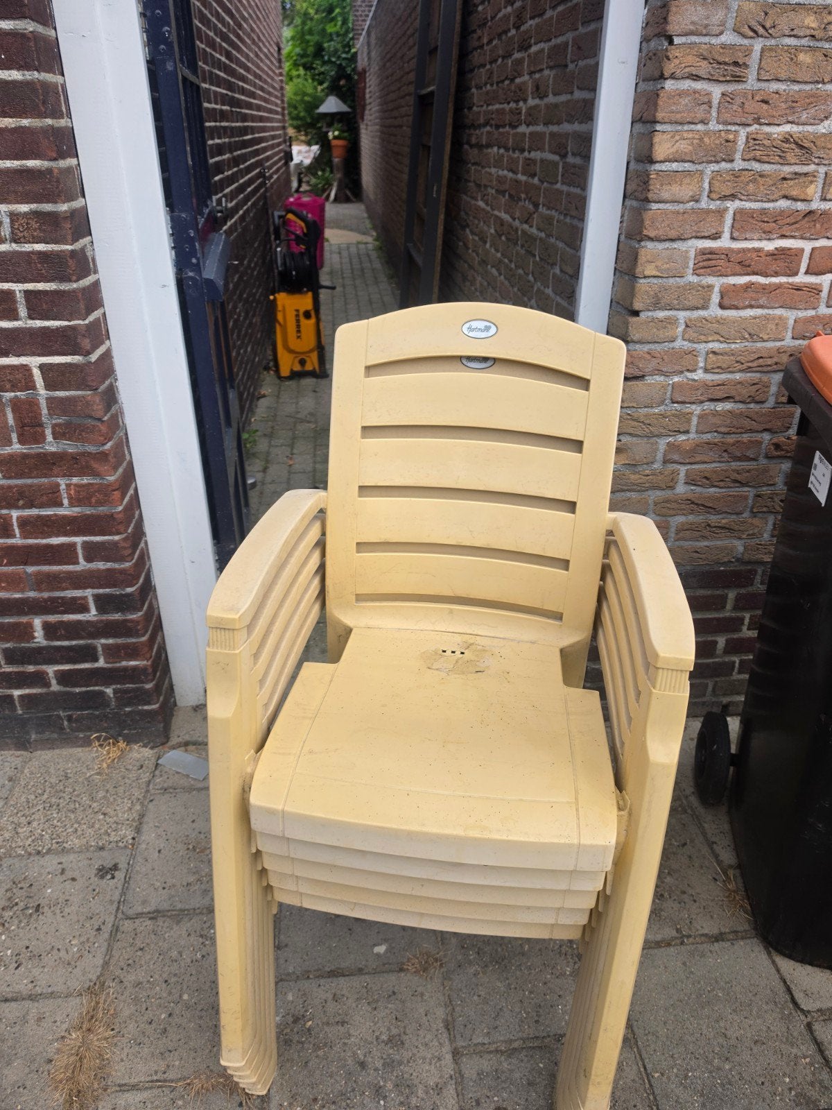 8x Hartman tuintstoel, Ophalen, Gebruikt, Kunststof