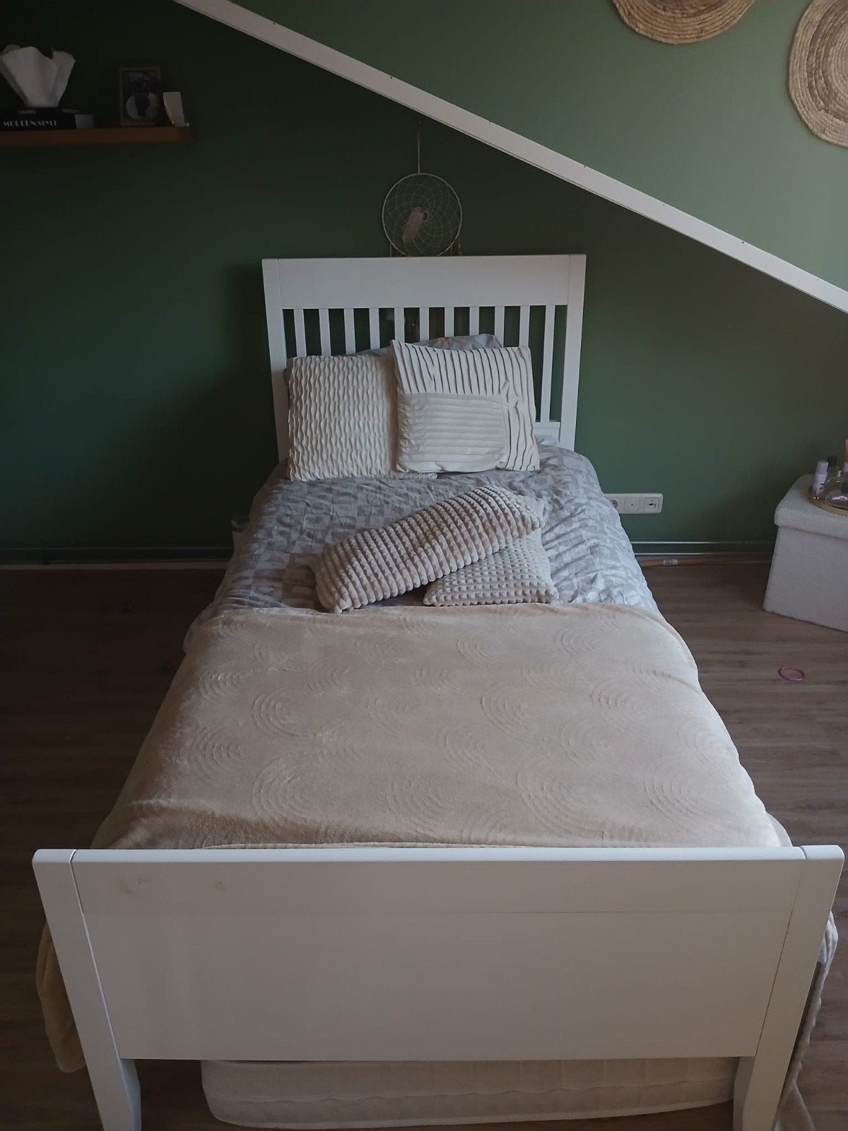 Ikea Idanas bed met lattenbodem, 85 tot 100 cm, Gebruikt, Ophalen of Verzenden, Lattenbodem