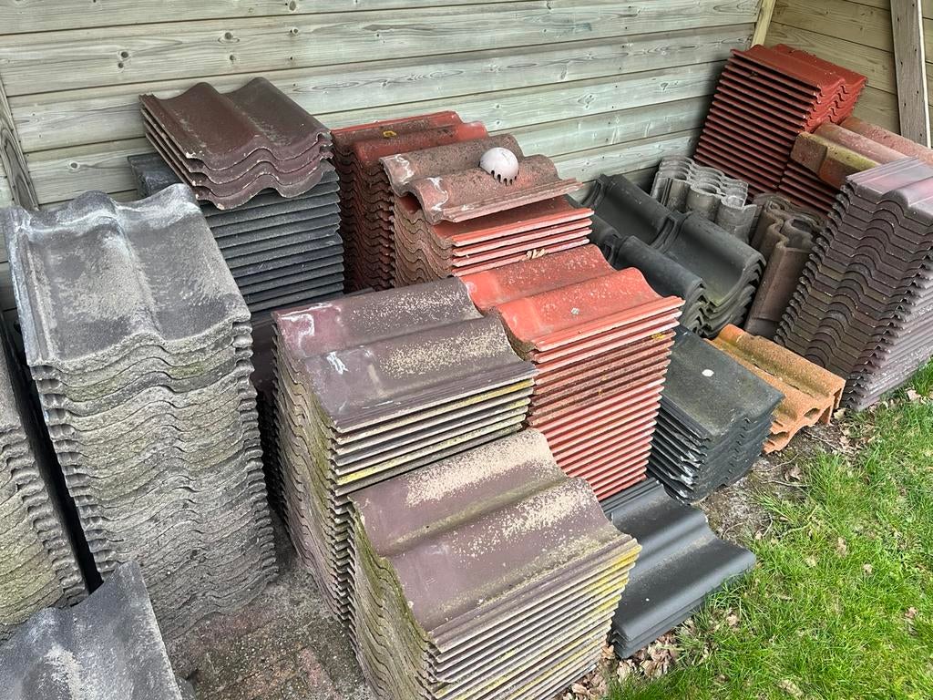 Sneldek & Neroma dakpannen in diverse soorten & kleuren, Ophalen, Gebruikt