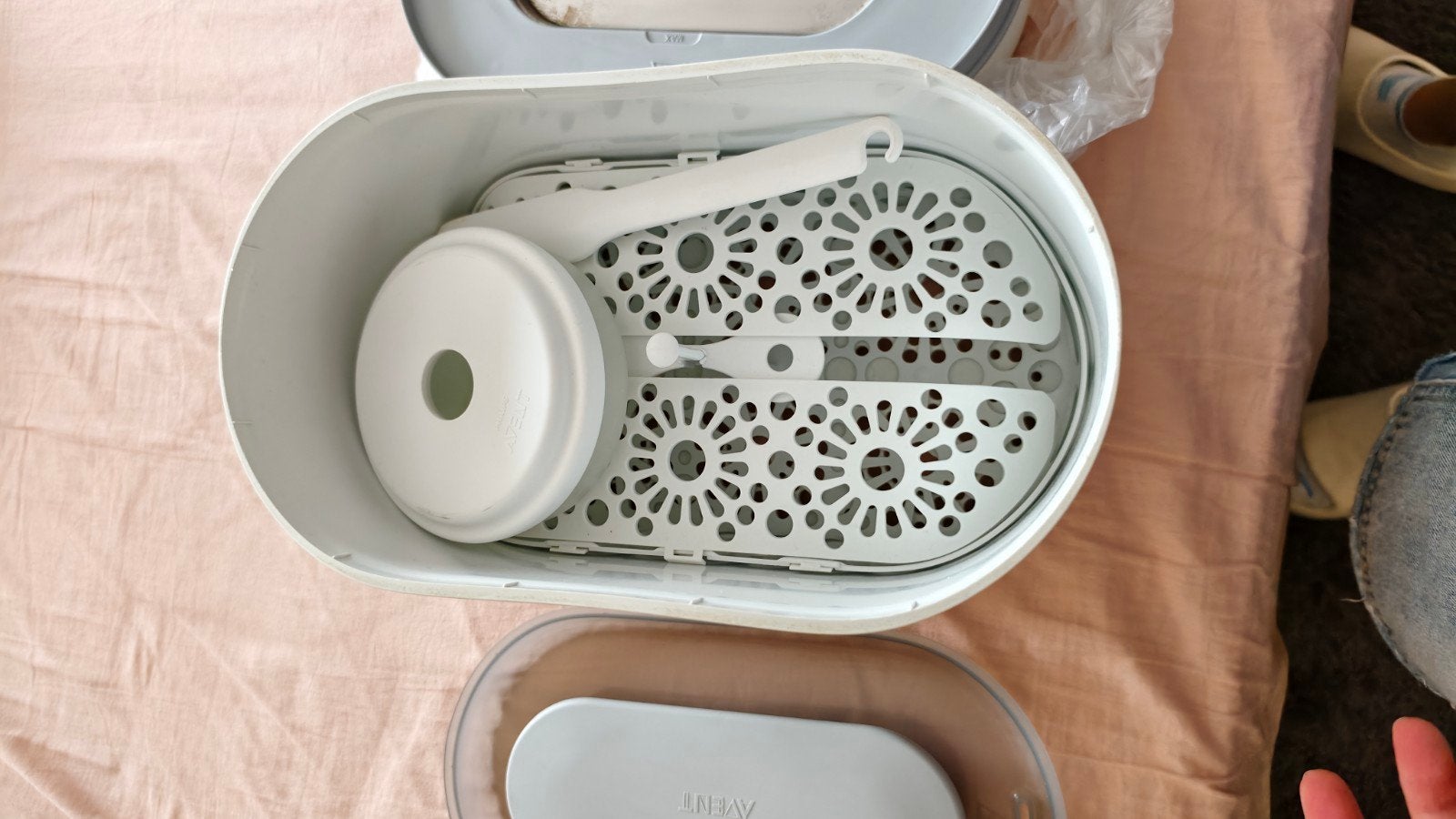 Philips Avent Sterilisator met gratis melkpoederbakjes, Gebruikt, Stoomfunctie, Sterilisator, Philips Avent