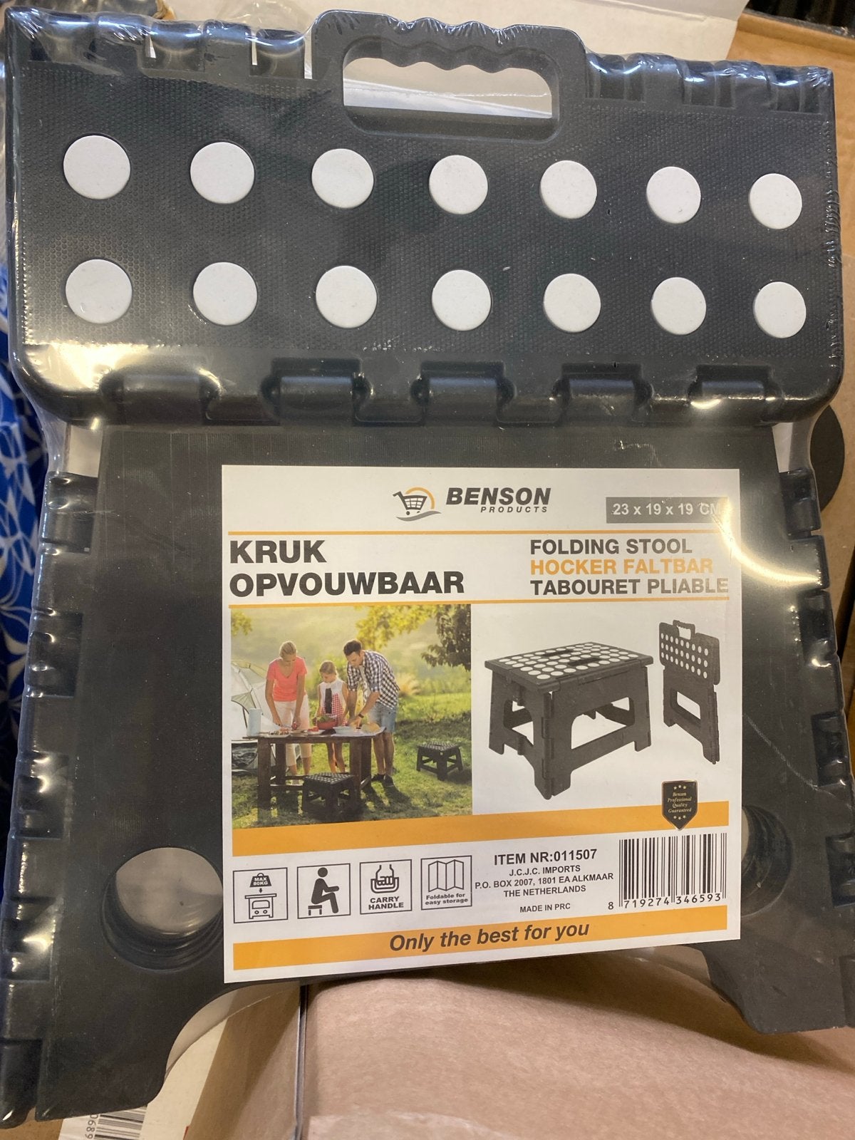 Nieuwe Opvouwbare Kruk - Handig en Compact, Ophalen of Verzenden, Nieuw, Kunststof