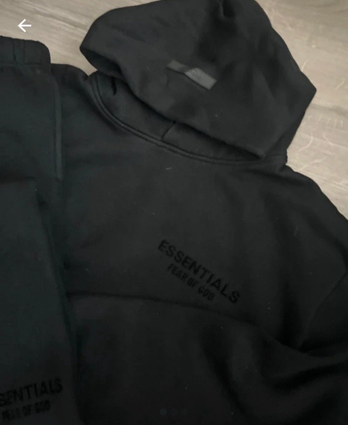 Essentials Fear of God trainingspak zwart, Ophalen of Verzenden, Zo goed als nieuw