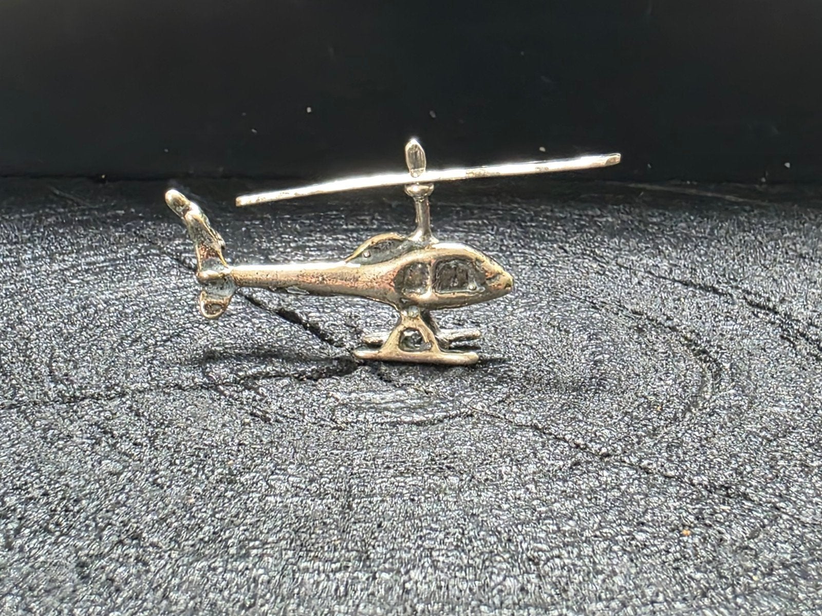 Zilveren Miniatuur Helikopter 800 Gekeurd, Antiek en Kunst, Verzenden, Zilver