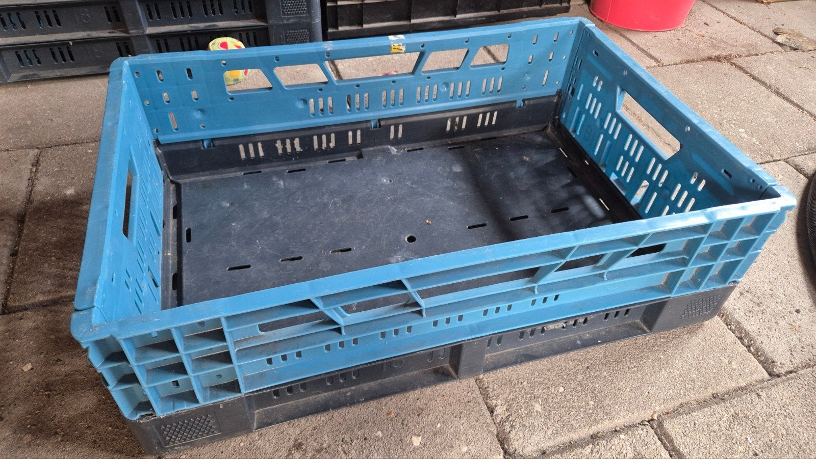 Opvouwbare kratten - ideaal voor opslag en transport 5x, Ophalen, Gebruikt, 40 tot 60 cm, Opvouwbaar