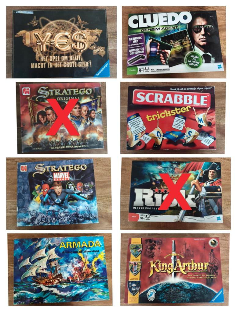 Bordspellen collectie: Stratego, Scrabble & meer!, Hobby en Vrije tijd, Gezelschapsspellen | Bordspellen, Ophalen of Verzenden