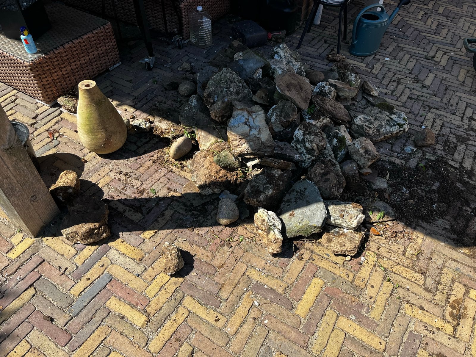 Stenen voor vijver, tuin of decoratie, Ophalen, Gebruikt