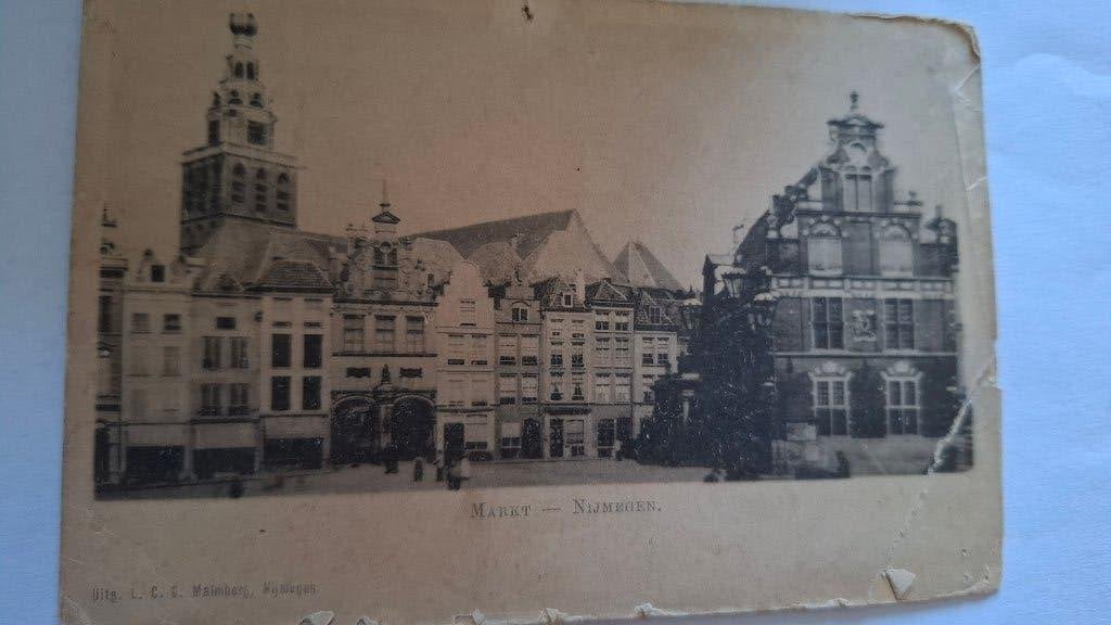 Nijmegen markt, Verzamelen, Verzenden, Voor 1920, Gelopen, Gelderland