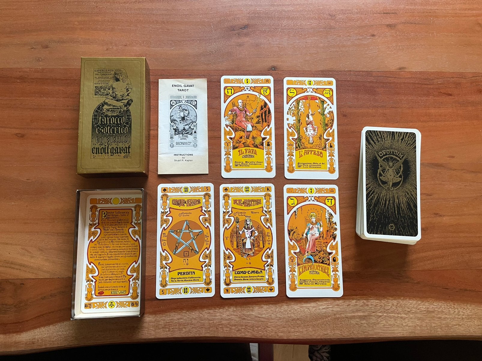 Italian vintage tarot deck Enoil Gavat, Gelezen, Tarot of Kaarten leggen, Overige typen, Ophalen of Verzenden