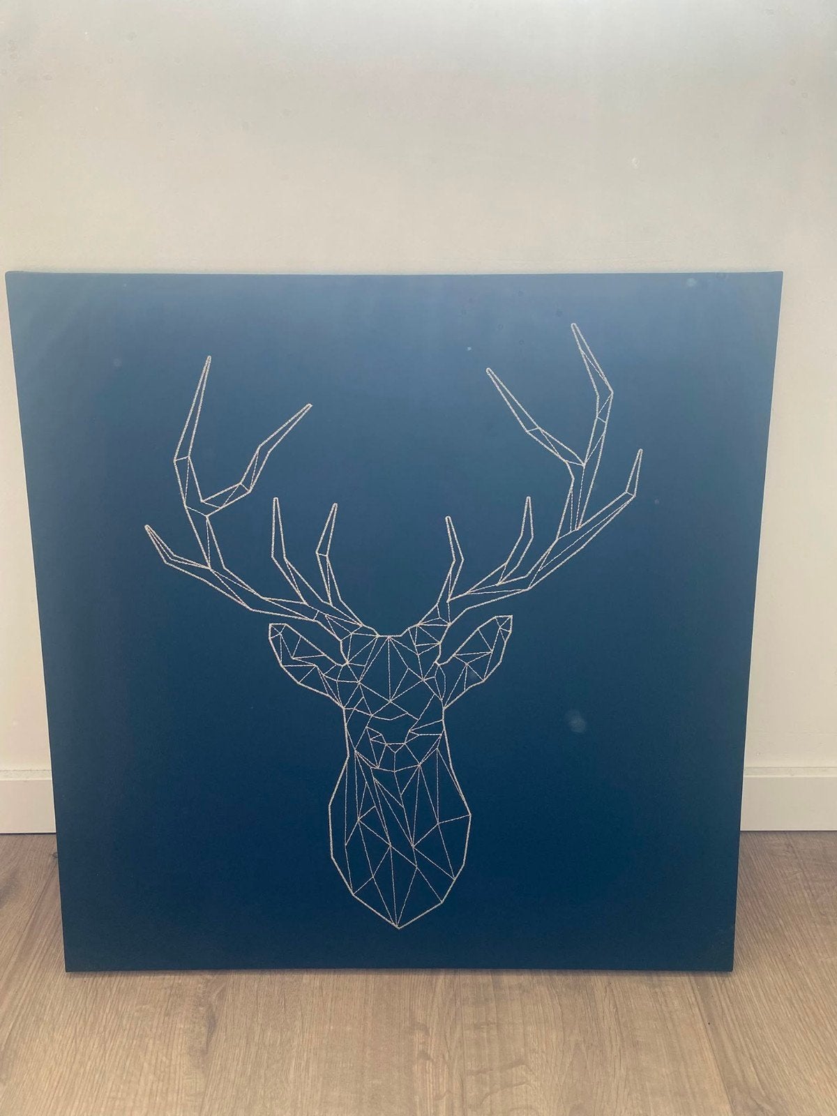 IKEA Stof Schilderij Hert - Modern Design, 50 – 75, Ophalen of Verzenden, Zo goed als nieuw, Schilderij