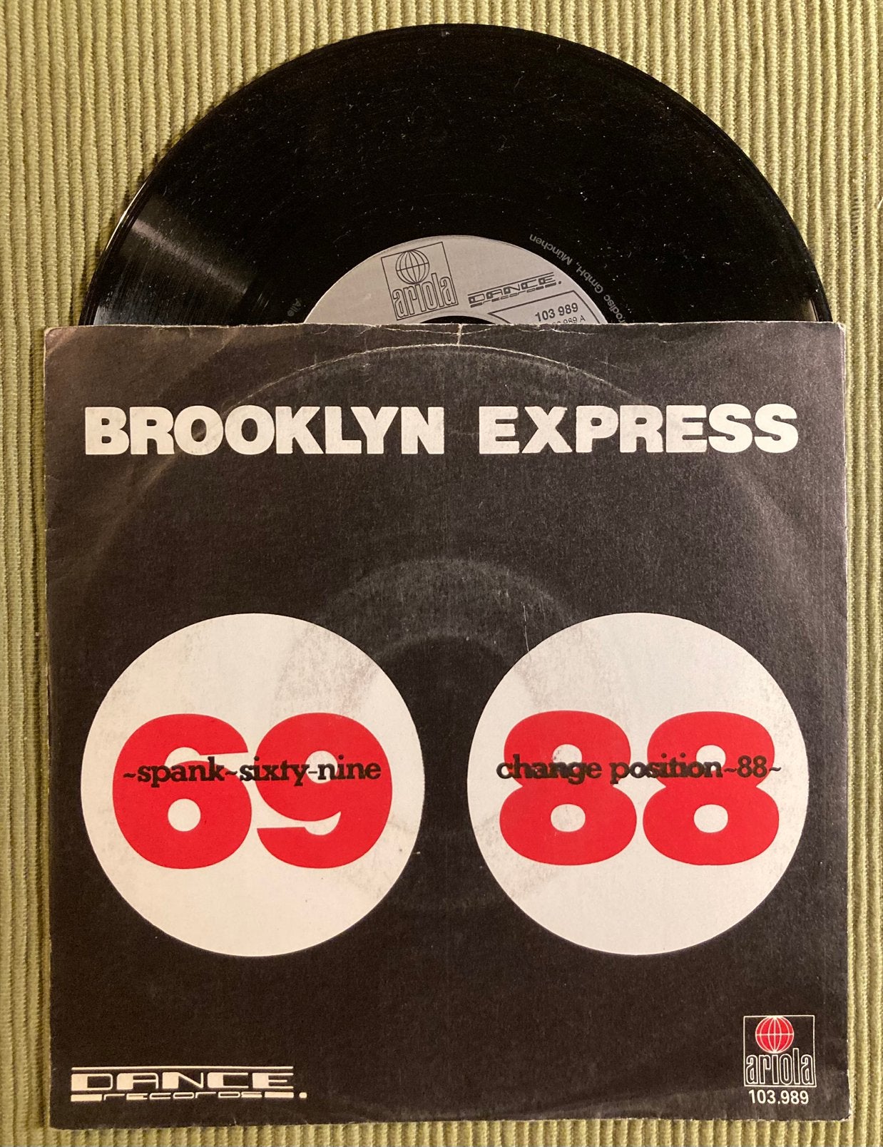 Vinyl single Brooklyn Express - Spank sixty-nine, Gebruikt, 7 inch, Ophalen of Verzenden, Dance en House