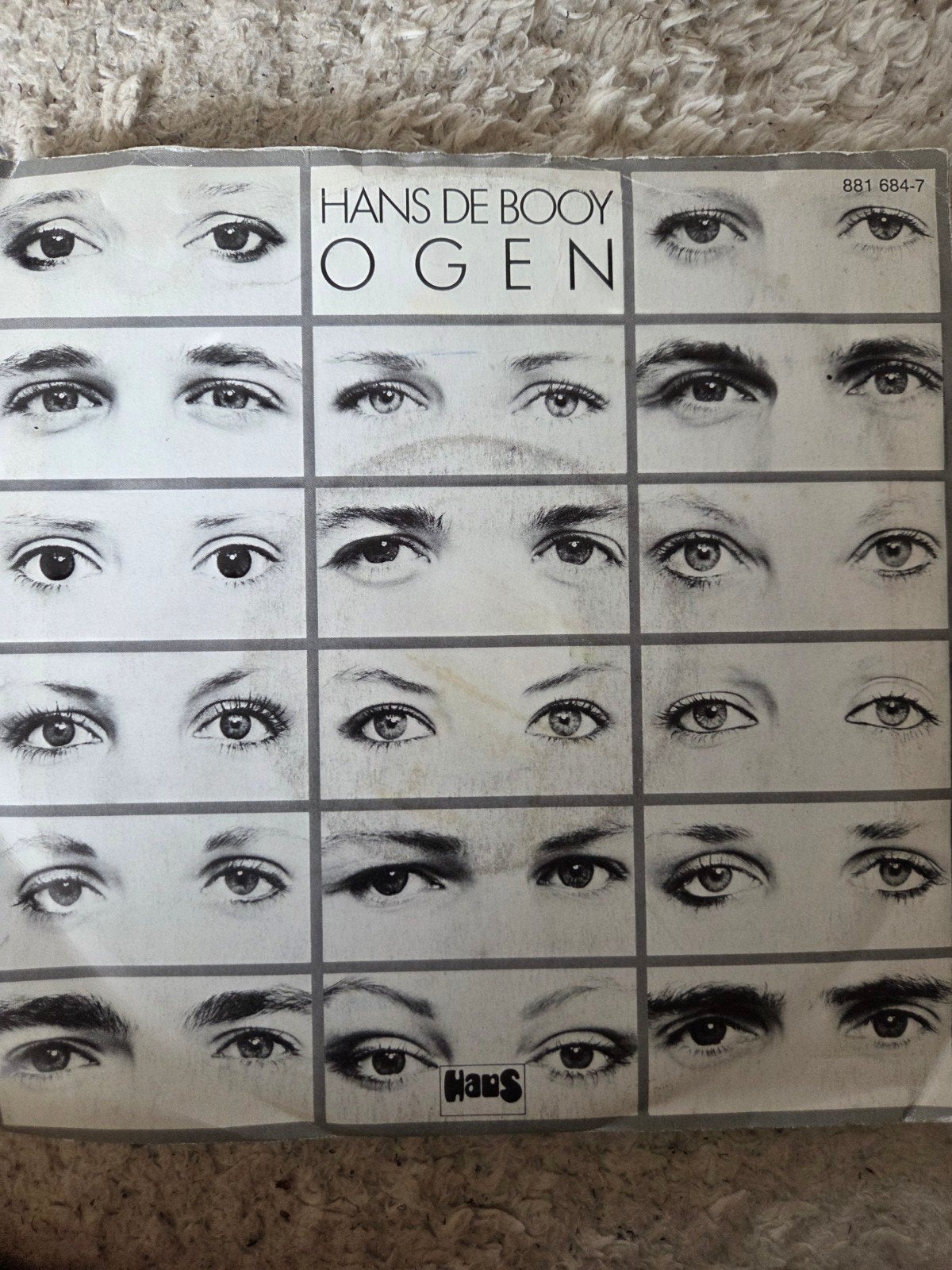 Hans de Booy - Ogen (Single), Cd's en Dvd's, Vinyl Singles, Ophalen of Verzenden, Gebruikt