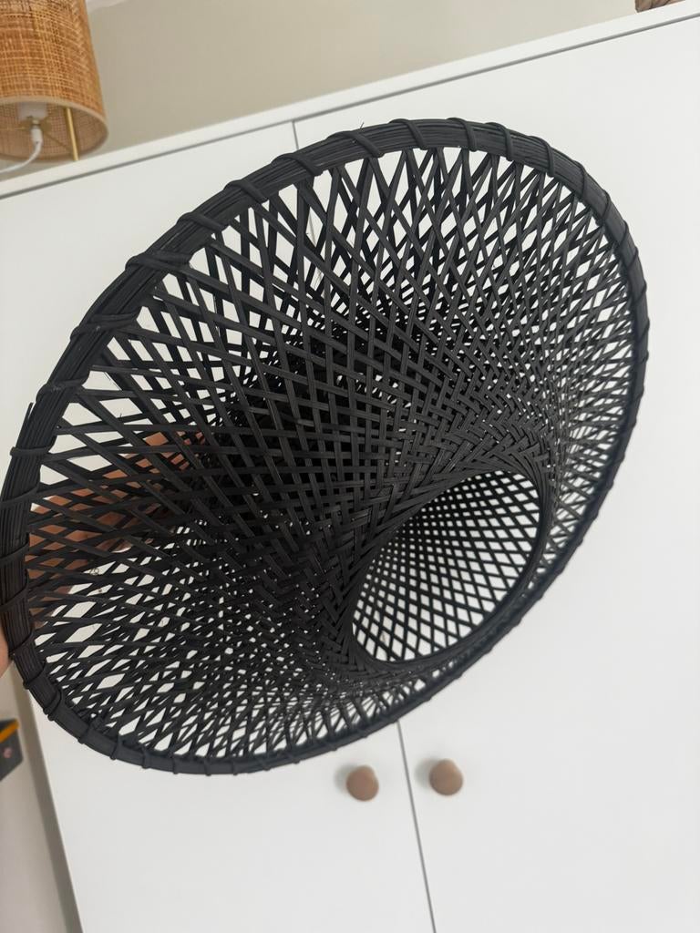 Rotan plafondlamp / wandlamp, Ophalen, Zo goed als nieuw