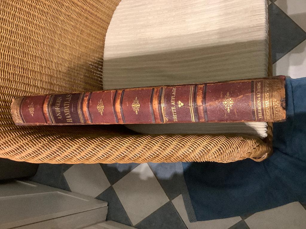 Andrees Handatlas,, Boeken, Gelezen, Overige atlassen, Ophalen of Verzenden, 1800 tot 2000