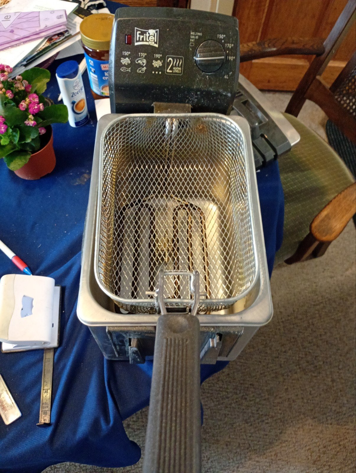 Fritel friteuse - 4 liter inhoud, 4 liter of meer, Ophalen, Gebruikt, Uitneembare binnenpan